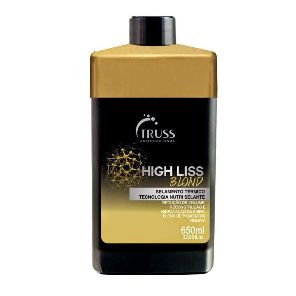 Miniatura Truss High Liss Blond Selagem Térmica E Net Mask E Amino