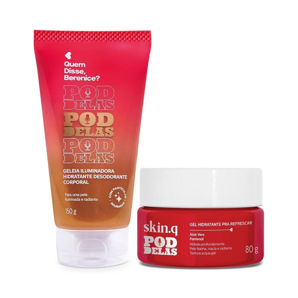 Miniatura Combo Qdb Pod Delas: Geleia Iluminadora 150g + Gel Hidratante 80g