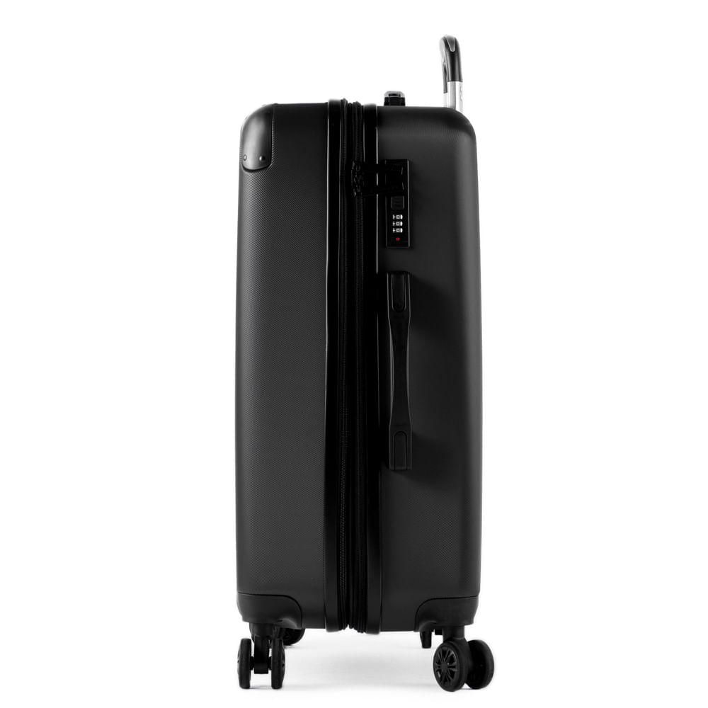 Miniatura Mala Média 23 Kg ABS 4 Rodas Turquia II Preta Preto - M