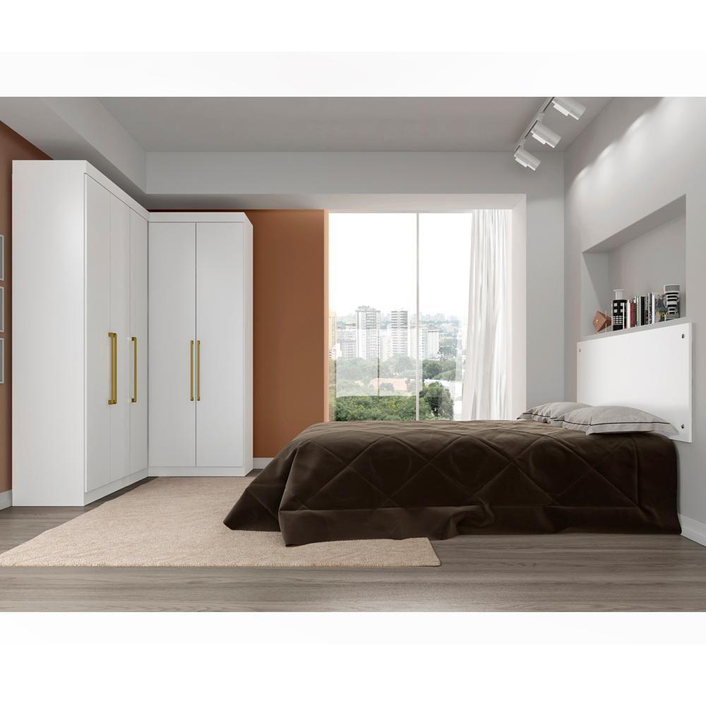 Miniatura Quarto Casal Modulado Modena 77011 Branco Demobile