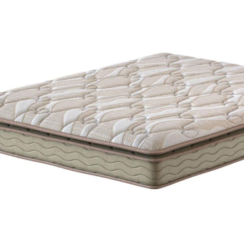 Cama Box King: Colchão Espuma D45 Probel Guarda Costas + Base Crc Suede Clean(193x203)