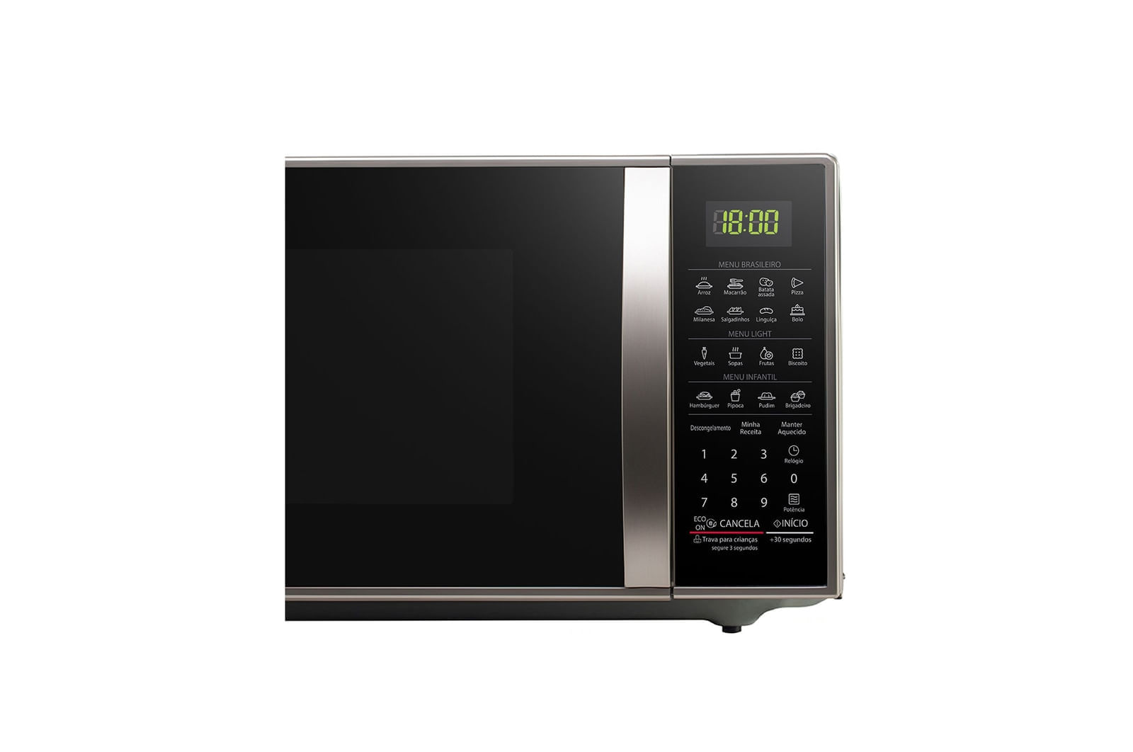 Micro-ondas LG 30 litros Prata Limpa Fácil (MS3043BRA)