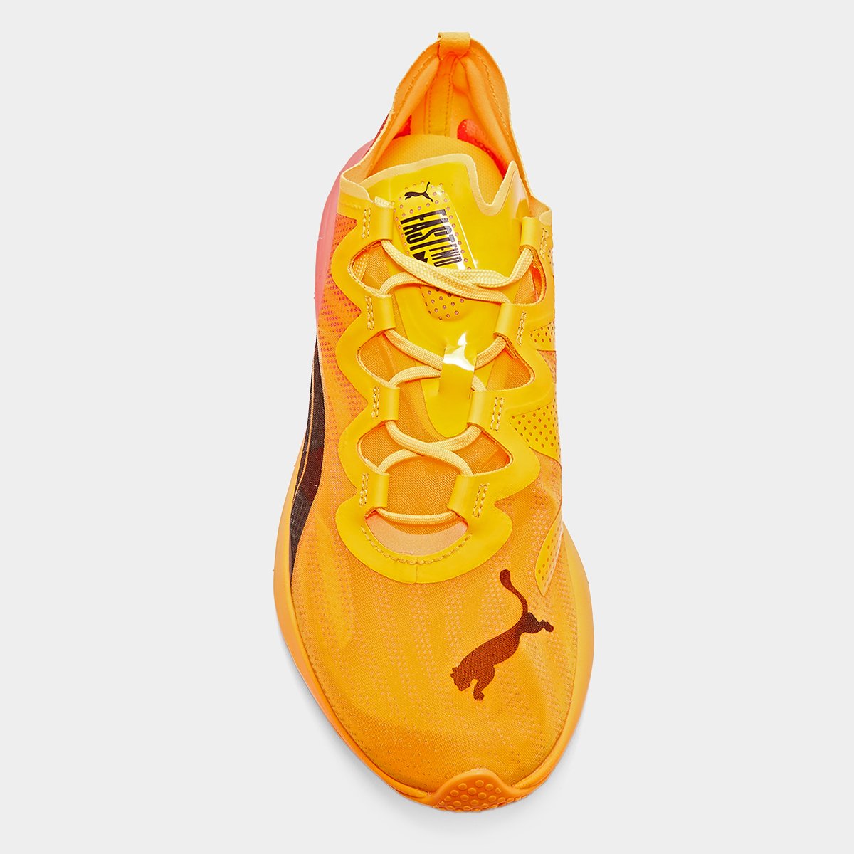 Miniatura Tênis Puma Fast-Fwd Nitro Elite Fire Wns Feminino Laranja+Vermelho - 34