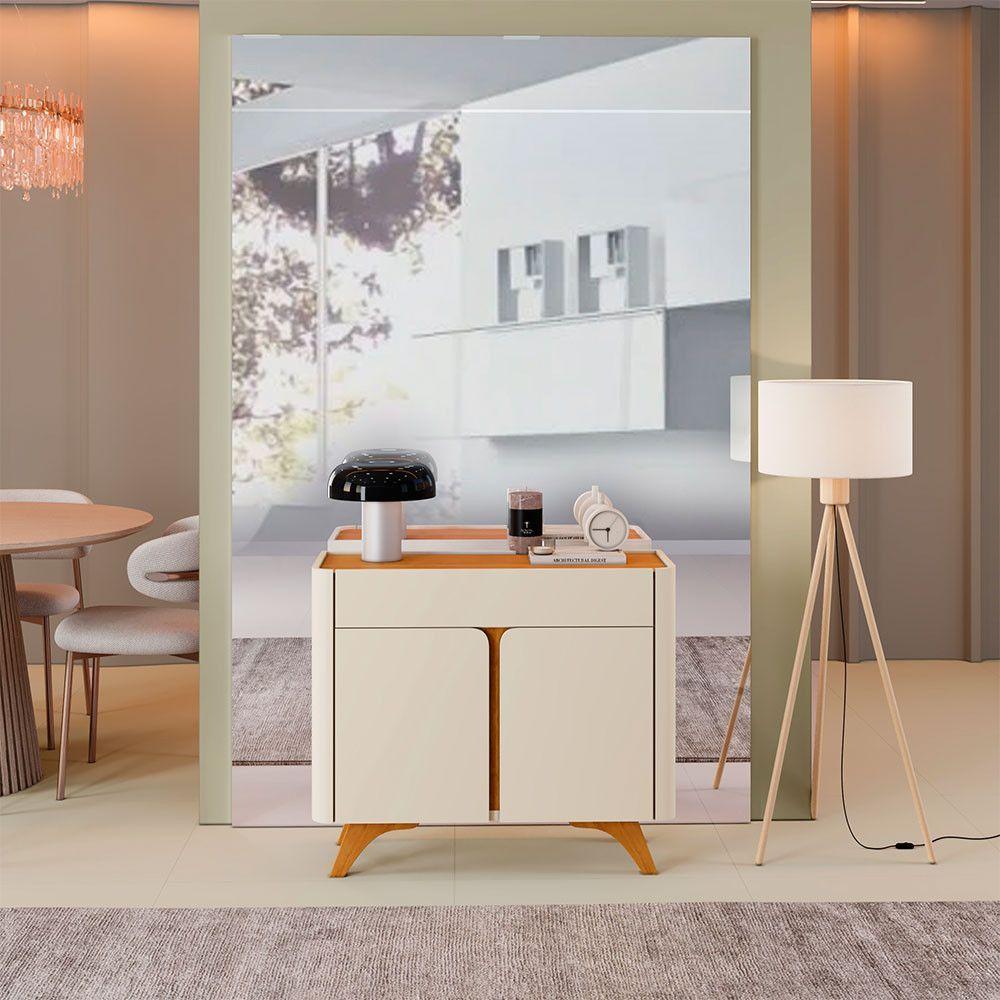 Miniatura Buffet Aros 02 Portas 920 Mavaular Off White Com Naturalle
