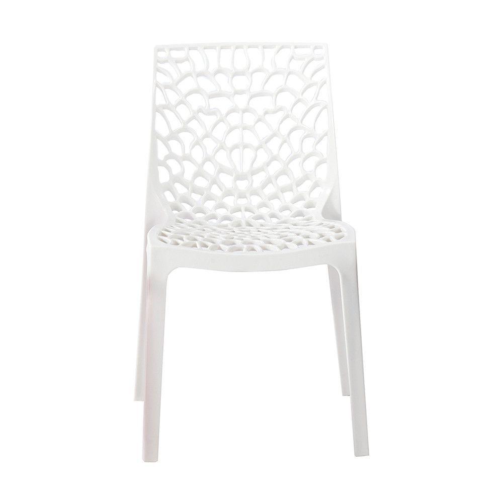 Miniatura Cadeira Gruvyer Estrutura Em Polipropileno Fratini Branco