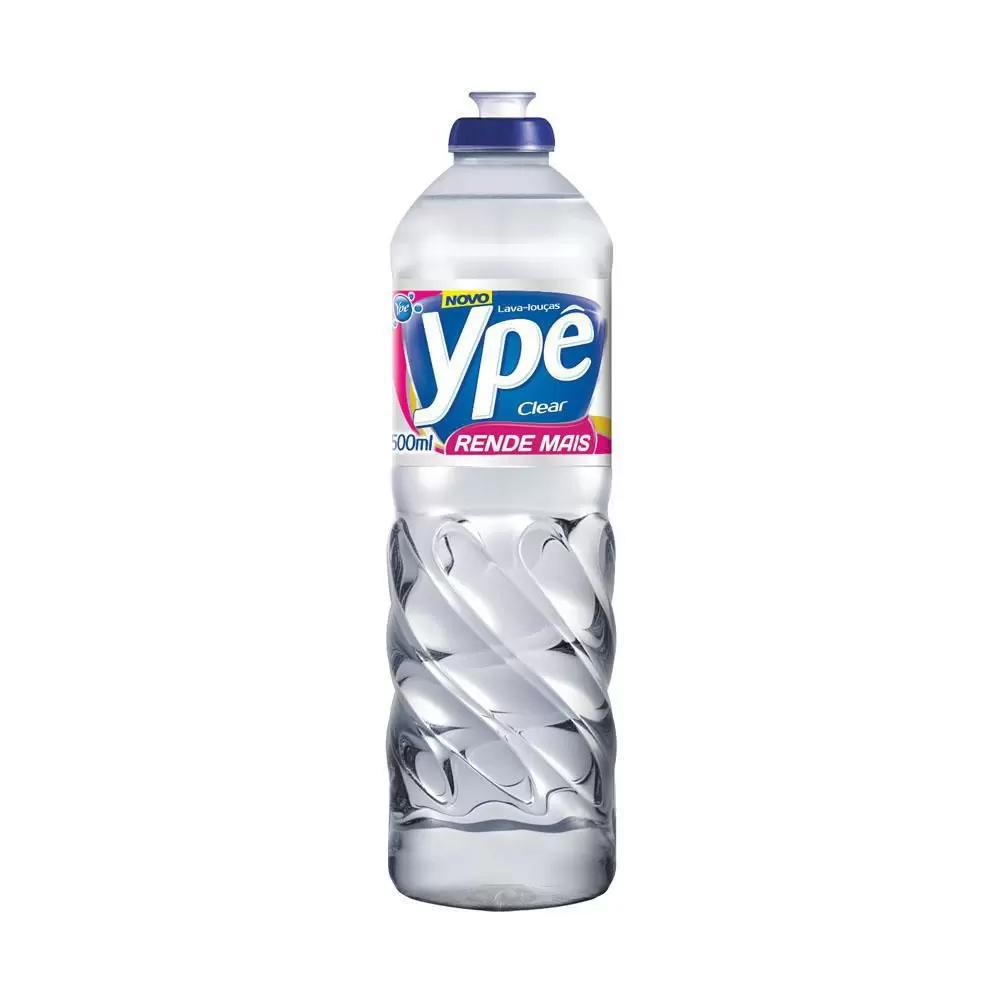 Miniatura Detergente Lava Louças Ypê Clear Rende Mais 500Ml Kit 6