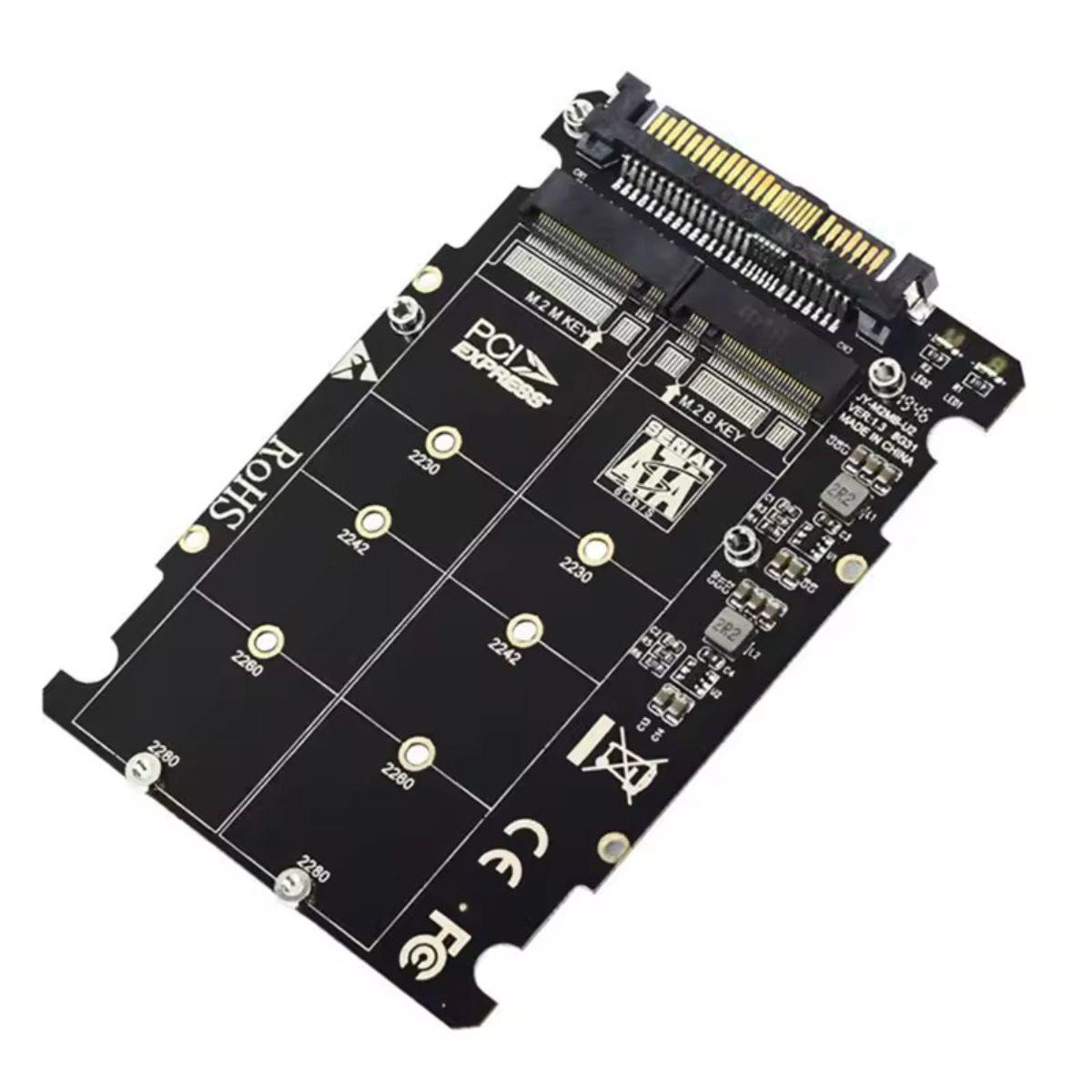 Adaptador U.2 Sas Sff-8639 Para Ssd M.2 Pcie Nvme Ngff Sata