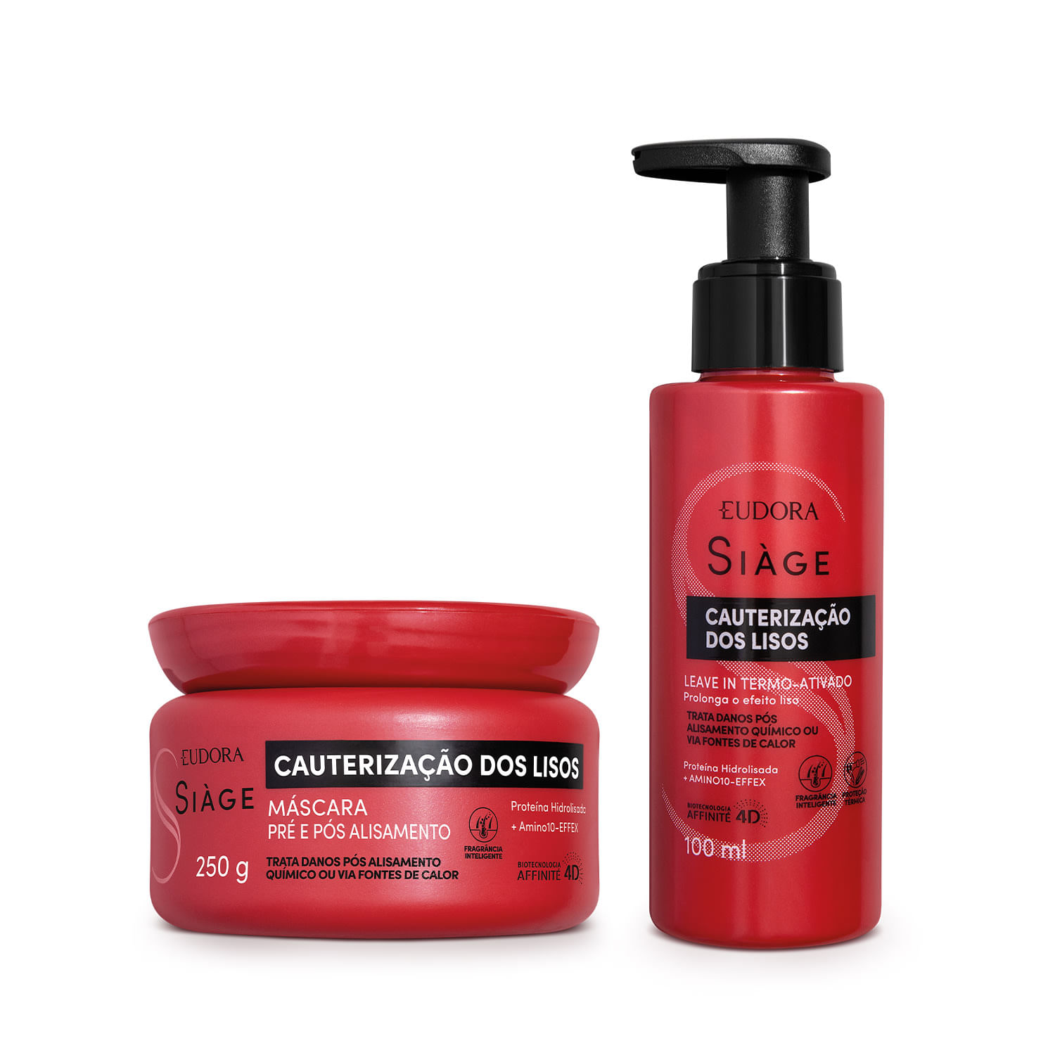 Miniatura Combo Siàge Cauterização dos Lisos: Máscara Capilar  250g + Leave In 100ml