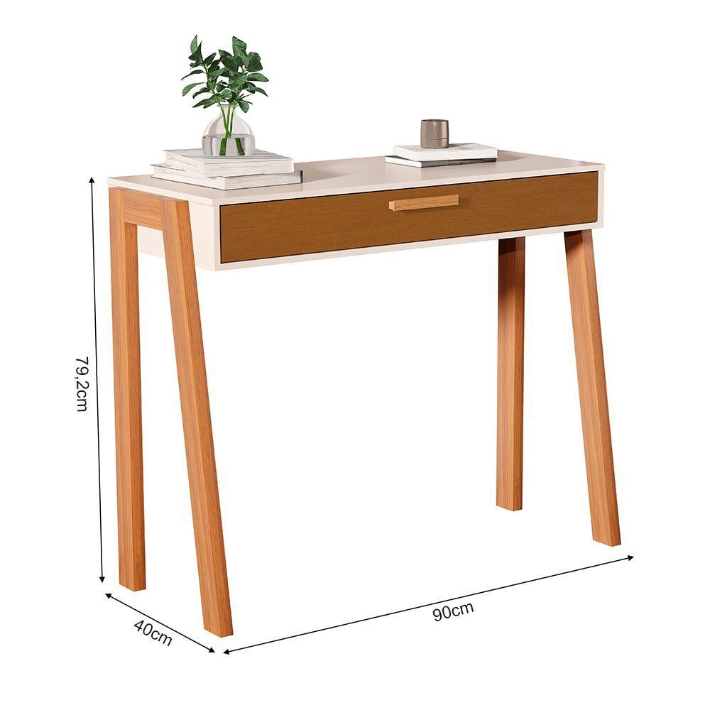 Miniatura Aparador Buffet Maragogi Pés Em Madeira Off-white/cedro