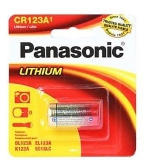 Miniatura Bateria Cr123A Panasonic 3V Pilha Cr123A