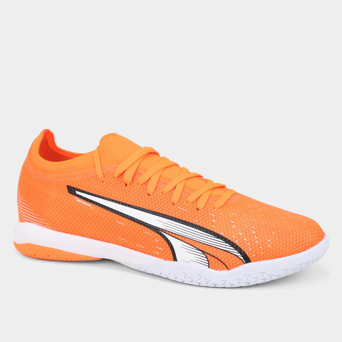 Miniatura Chuteira Futsal Puma Ultra Match Masculina Laranja+Branco - 44