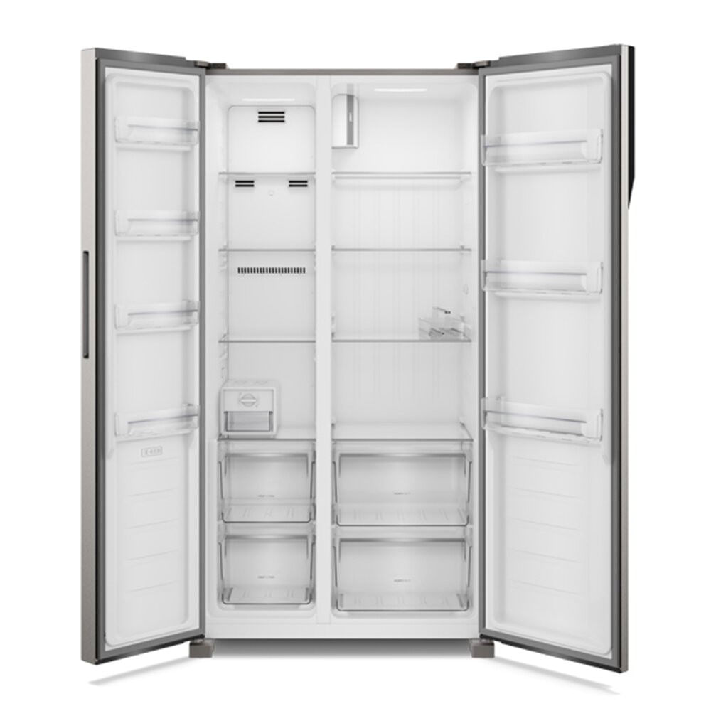 Miniatura Geladeira Electrolux Frost Free 2 Portas 435 Litros Inverter Side by Side Inox - 110V