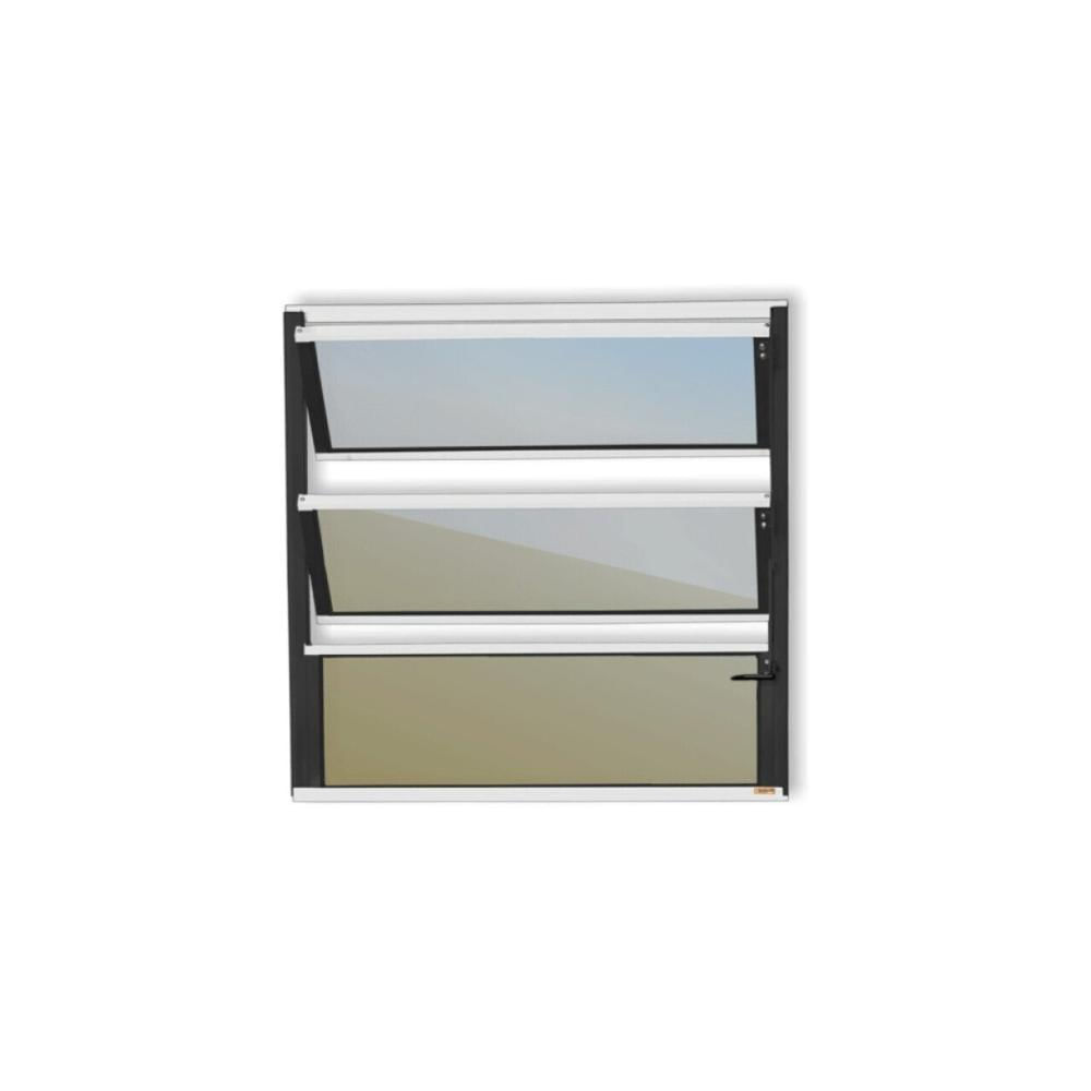 Miniatura Basculante Plus Vidro Reflex 60cm x 80cm Brimak Mix Preto