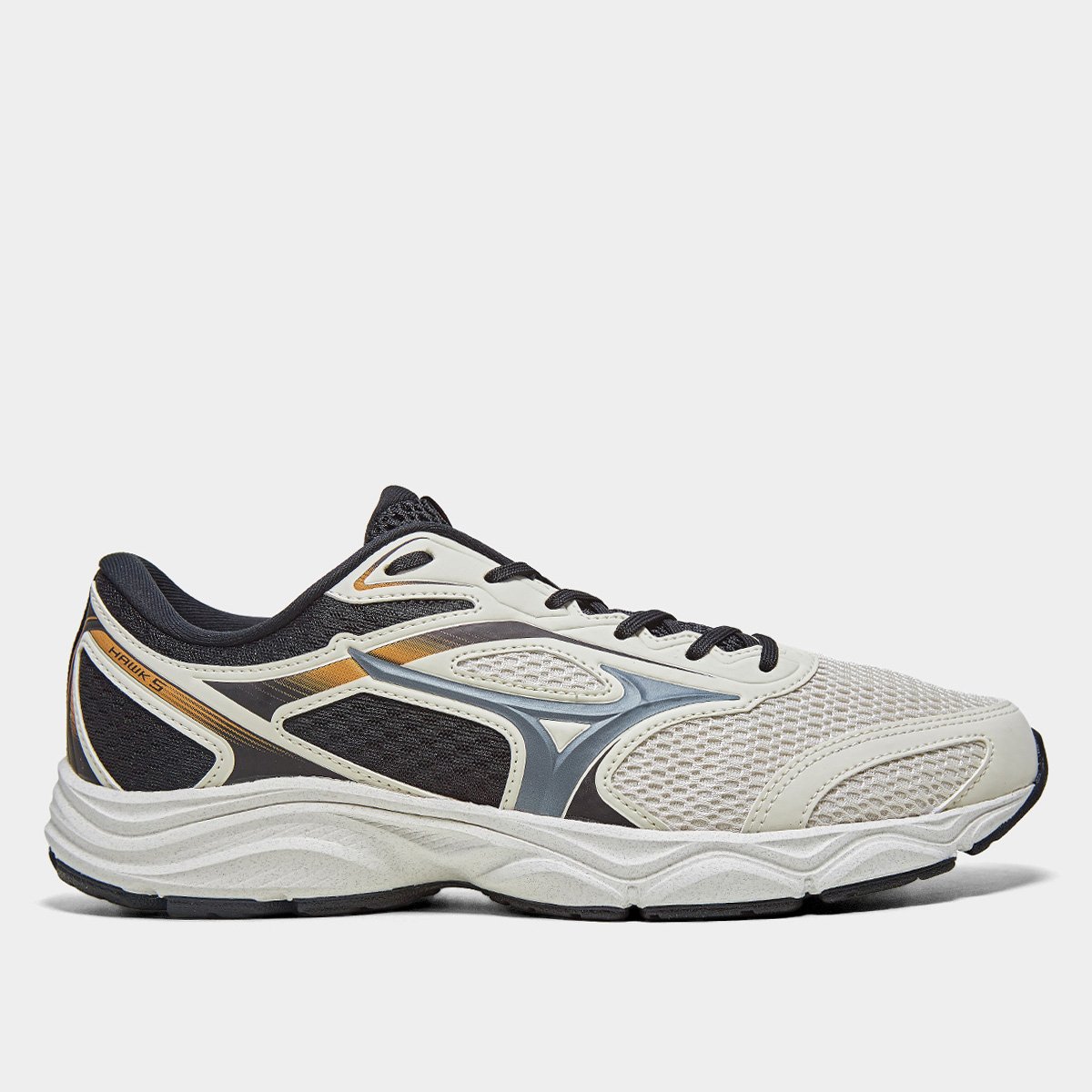 Miniatura Tênis Mizuno Hawk 5 Masculino Areia+Preto - 38