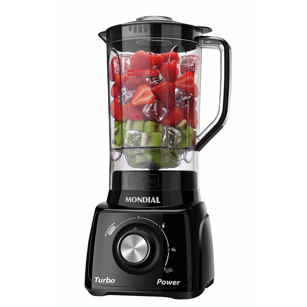 Miniatura Liquidificador Mondial Turbo Power L-99-fb Liquidificador-220v-preto 220V