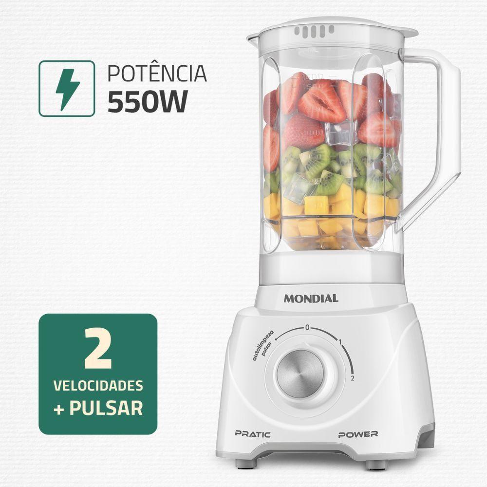 Miniatura Liquidificador Mondial Branco 110V L-97-W