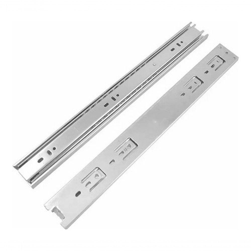 Miniatura 14 Corrediças Telescópicas 30cm Gaveta Trilho Zinca. 7 Pares