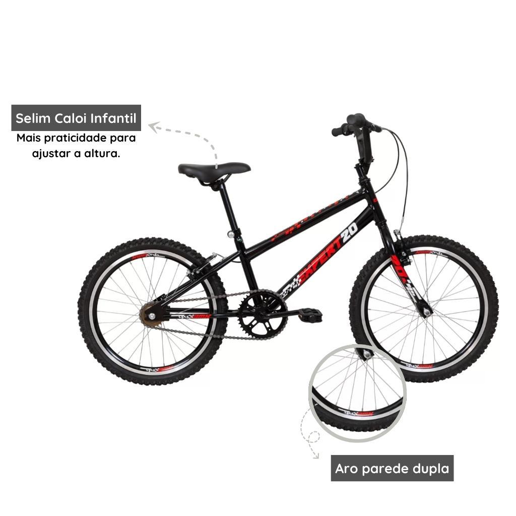 Miniatura Bicicleta Infantil Caloi Expert Aro 20 A25 Preto