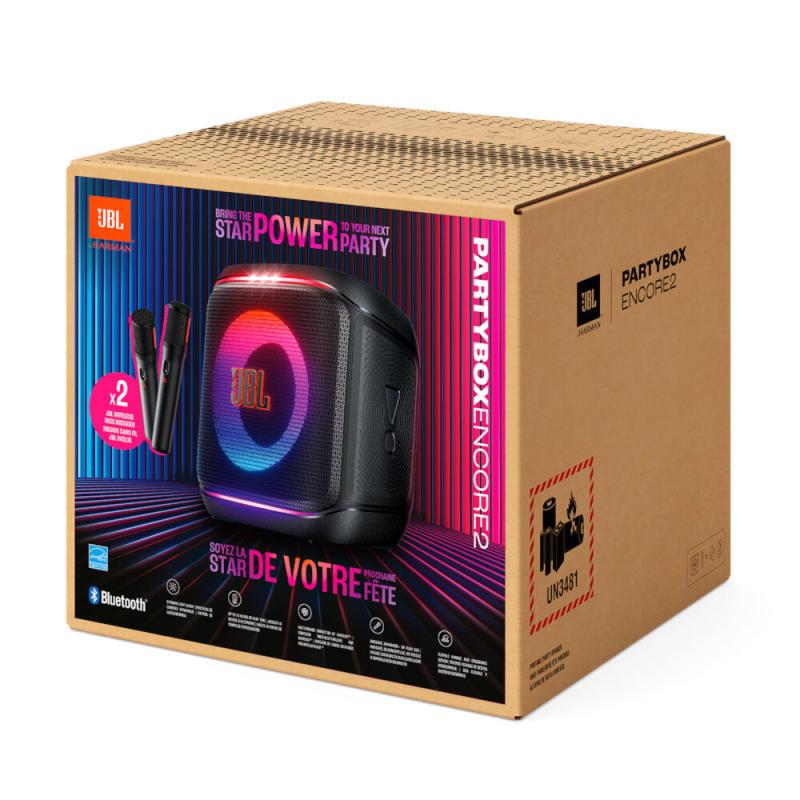 Miniatura Caixa de Som Bluetooth JBL Encore 2 com microfones sem fio