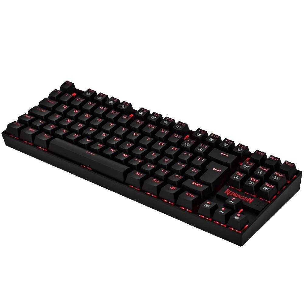 Miniatura Teclado Mecânico Gamer Redragon Kumara Switch Brown Led Abnt