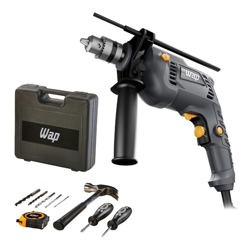 Miniatura Parafusadeira Furadeira De Impacto 3/8'' Wf 700k10 220v Wap