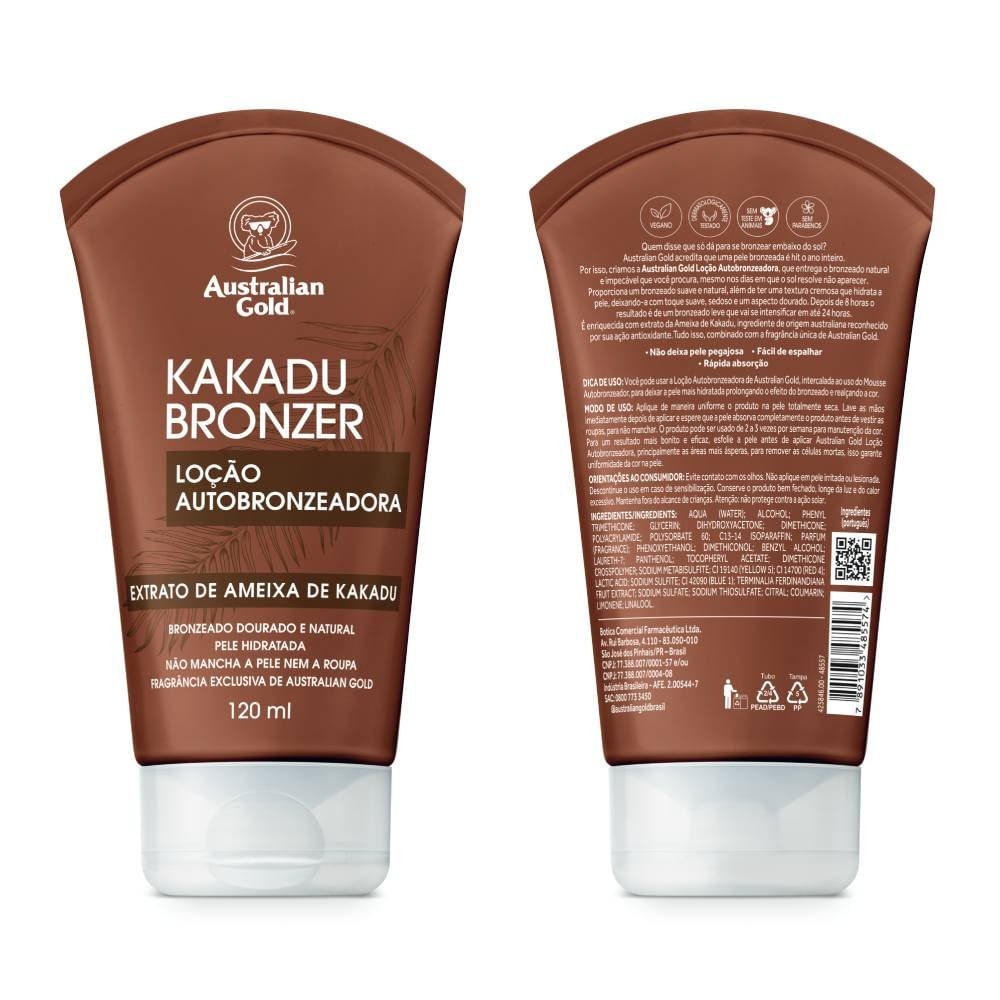Miniatura Loção Autobronzeadora Australian Gold Kakadu Bronzer 120ml