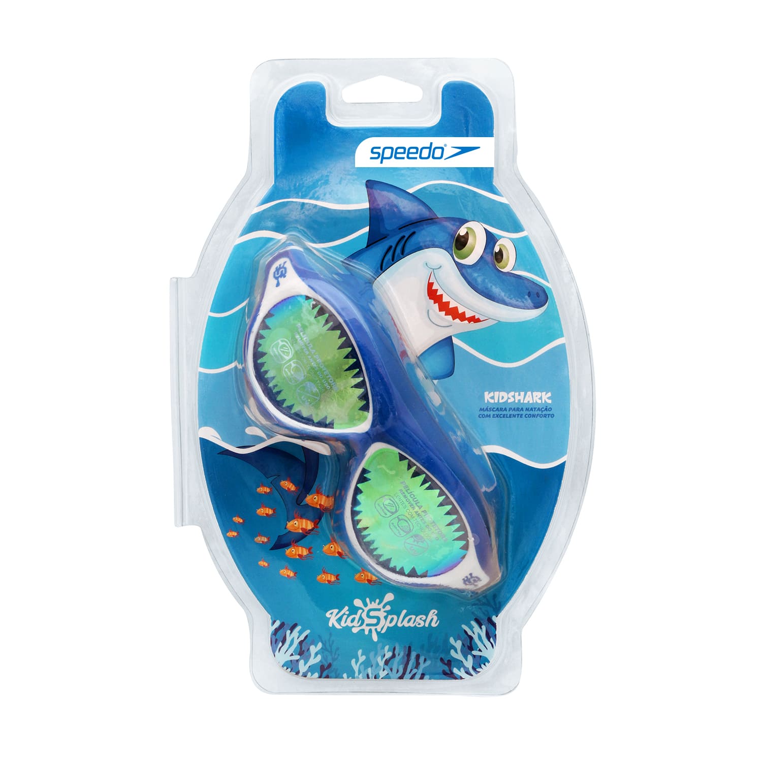 Miniatura Óculos De Natação Infantil Tipo Mascara Kidshark Speedo - PINK ROSA ESPELHADO ÚNICO