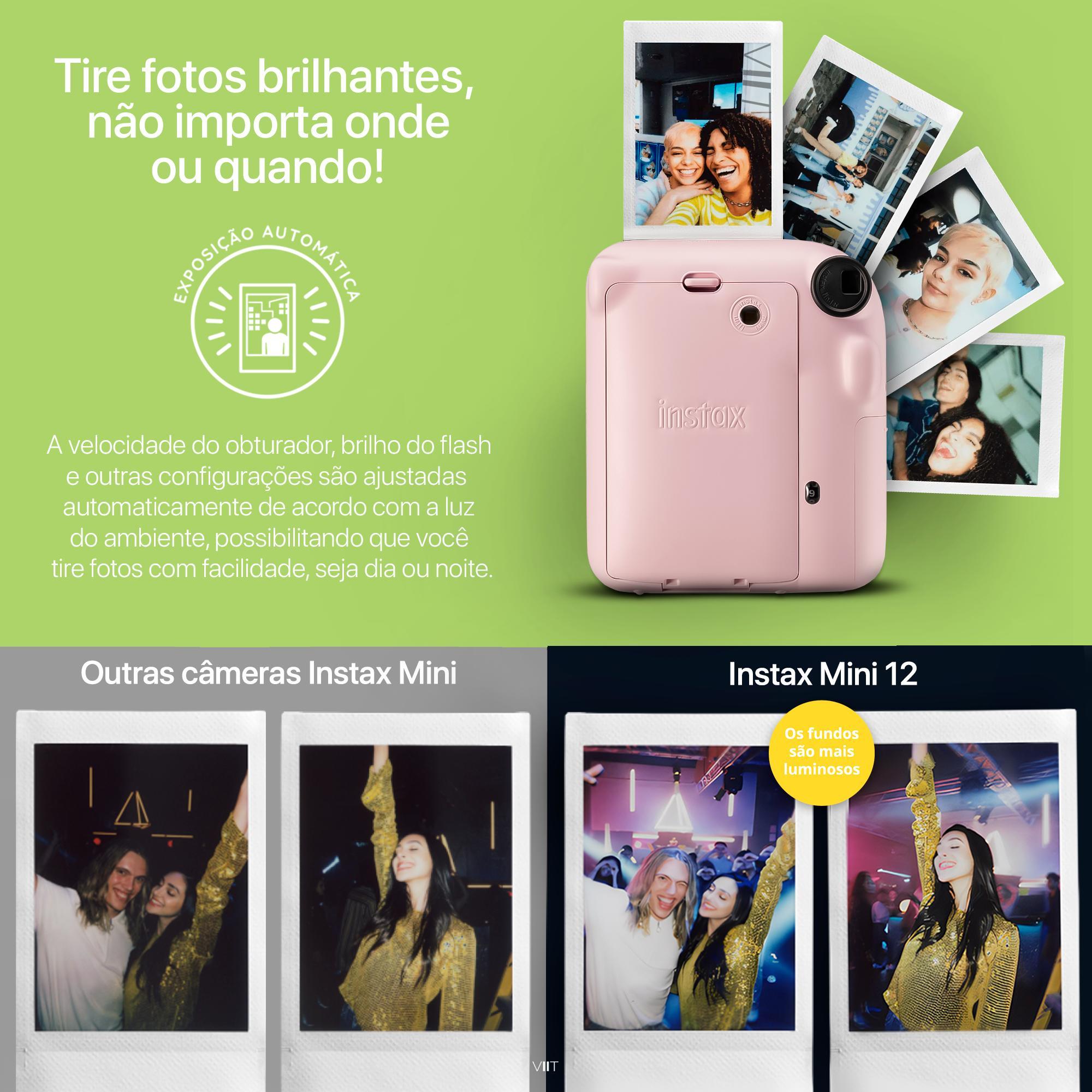 Miniatura Câmera Instantânea Fujifilm Instax Mini 12 Rosa Gloss