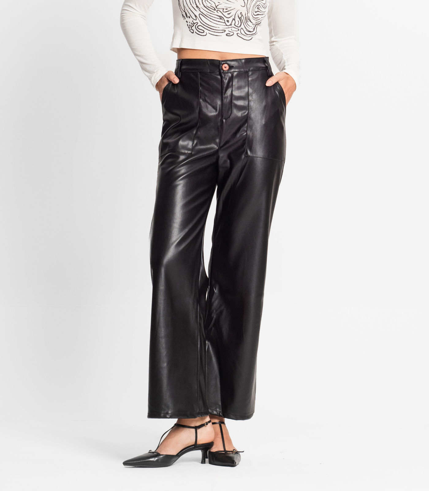Miniatura Calça Pantalona Feminina Endless Preto 34