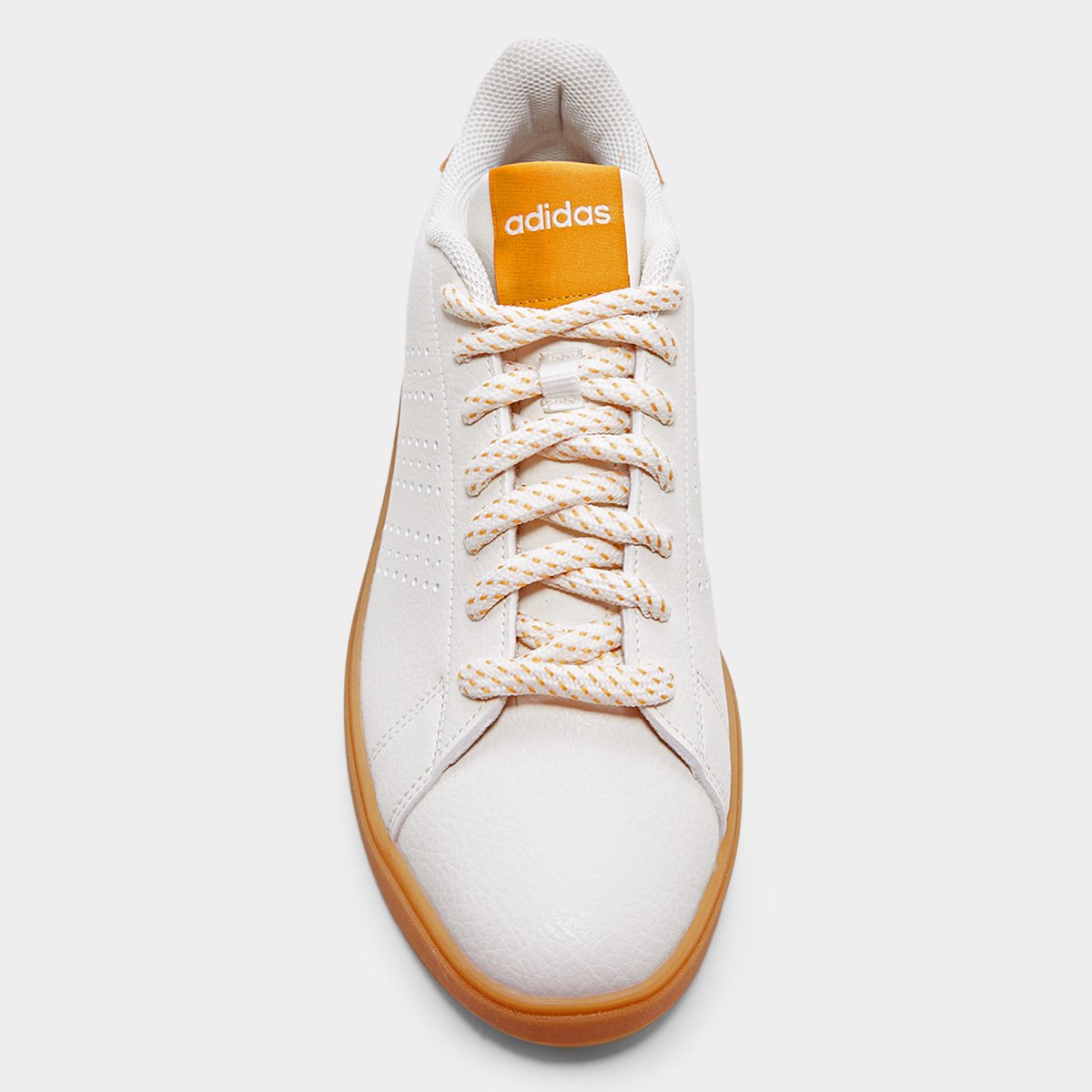 Miniatura Tênis Adidas Advantage Base Masculino Branco+Laranja - 39