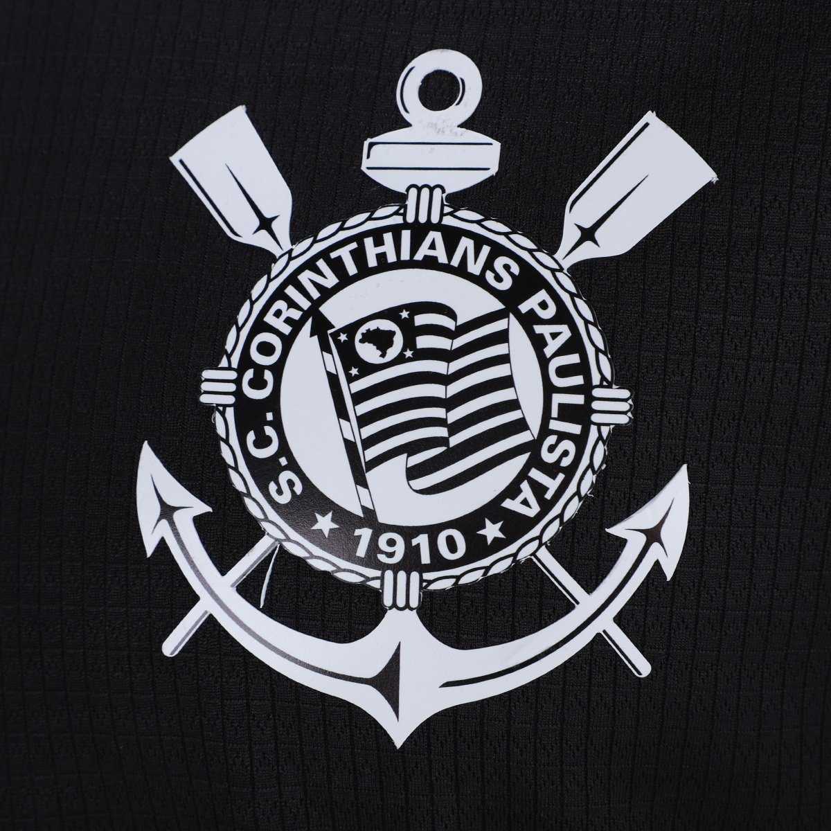 Miniatura Camisa Polo Corinthians Masculina Preto - EGG