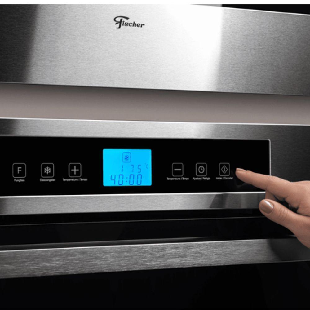 Miniatura Forno Elétrico Platinium De Embutir Com Air Fryer 43L Fischer 220V