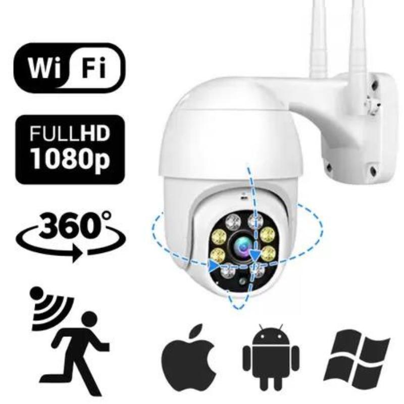 Miniatura Kit 2 Wifi Ip Camera Ipc 360 Wireless Sem Fio A Prova Dágua