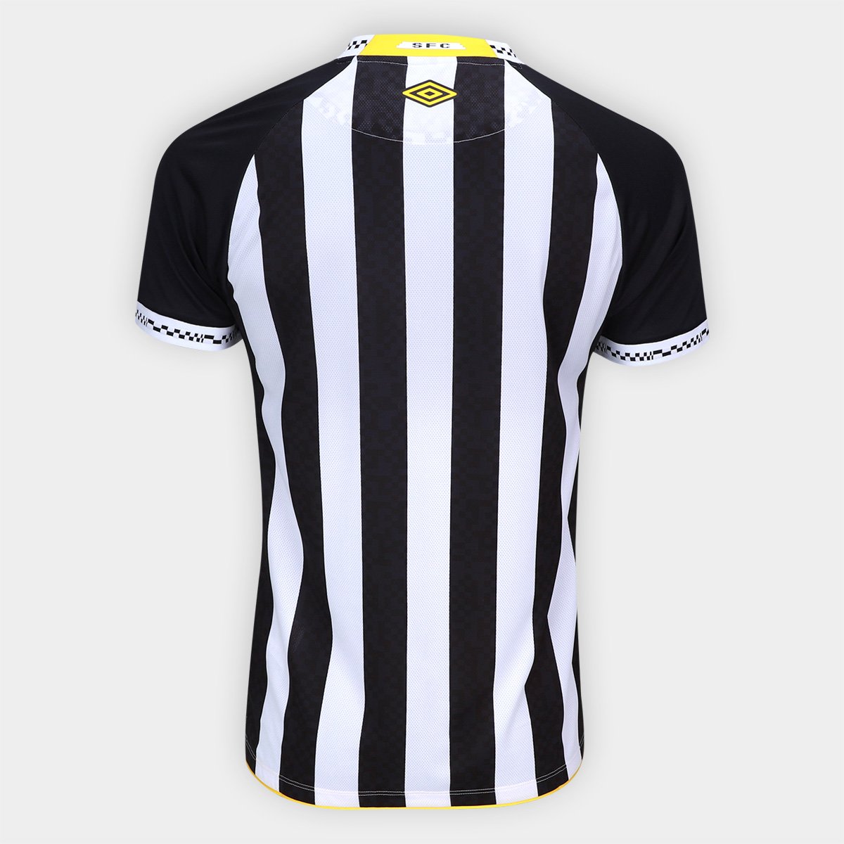 Miniatura Camisa Santos II 25/26 s/n Jogador Umbro Masculina Preto+Branco - EGG