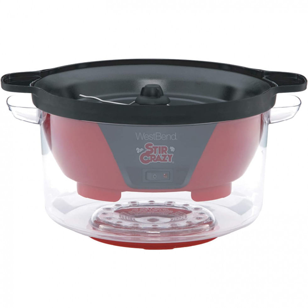 Miniatura Pipoqueira Elétrica West Bend Capacidade 6 Litros por Vez, 110V Vermelha