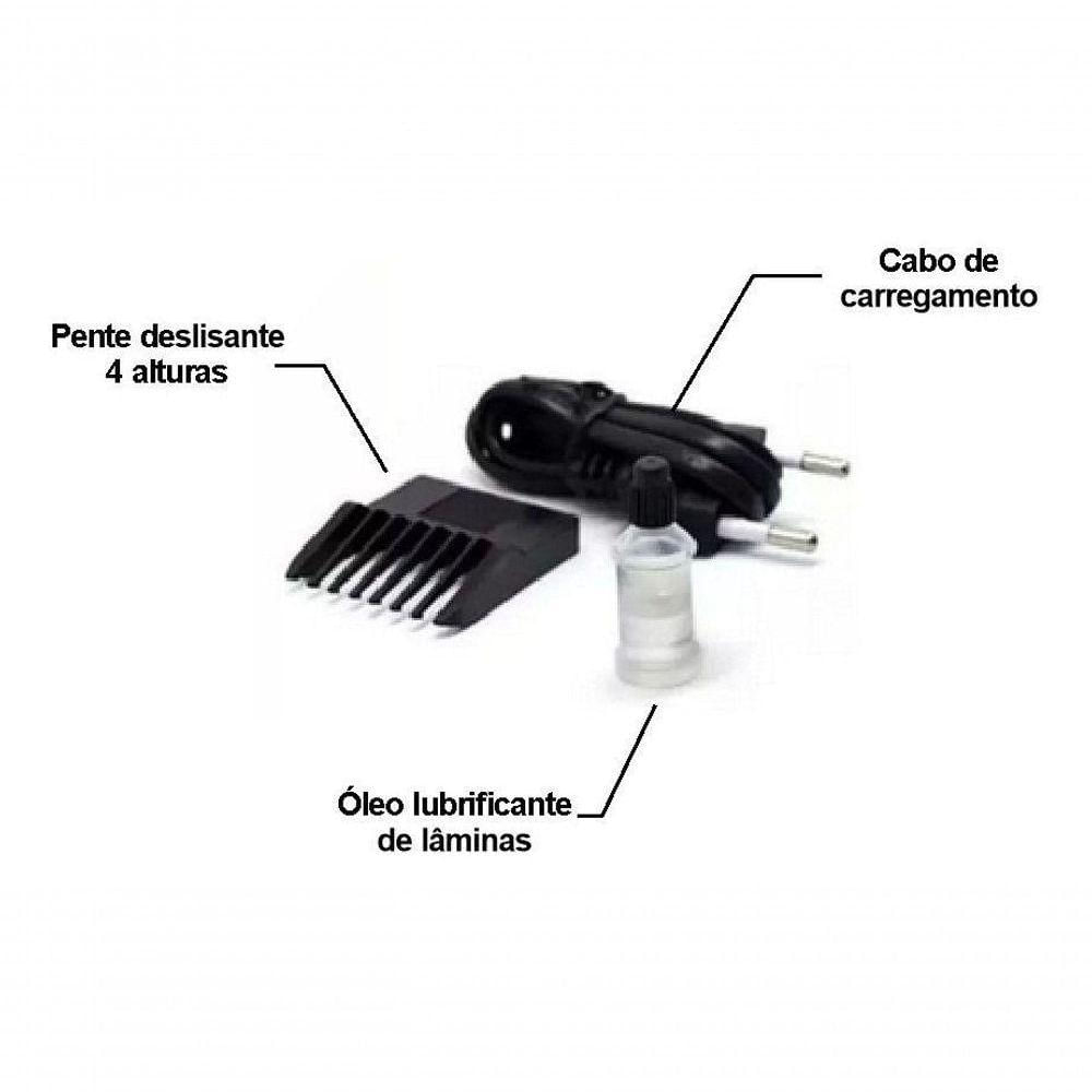 Miniatura Máquina De Cortar Cabelo Barba E Bigode Corte Preciso Top