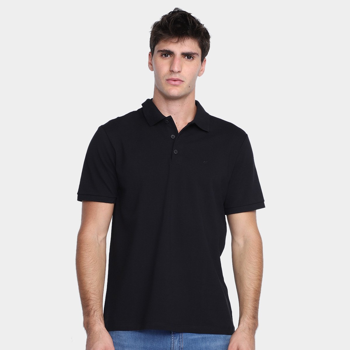 Miniatura Camisa Polo Ellus Masculina Preto Fosco - P