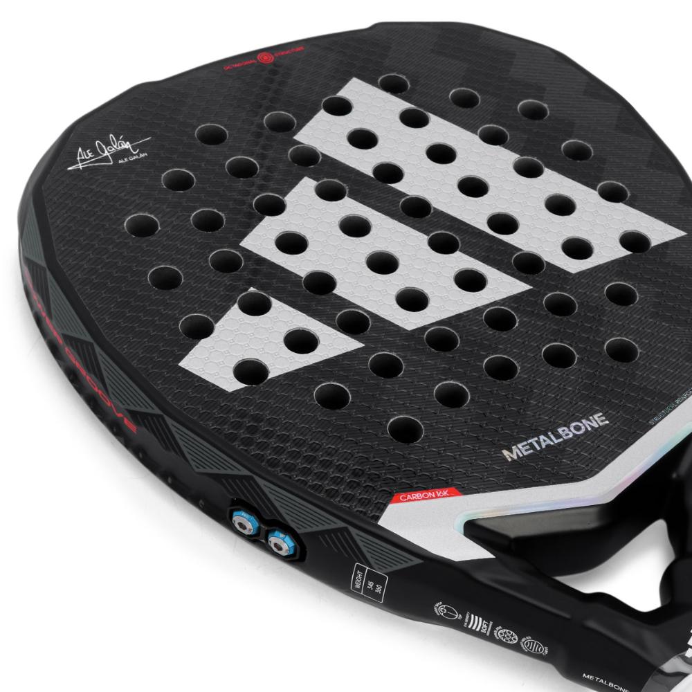 Miniatura Raquete De Padel Adidas Metalbone 3.4 Preta Prata e Vermelho