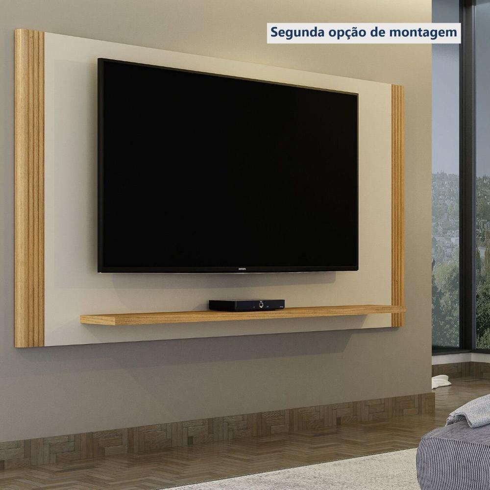Painel para Tv até 60 Polegadas Diamantina Cinamomo/Off White