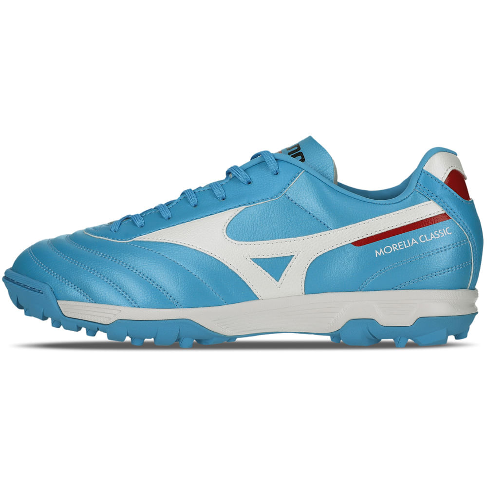 Miniatura Chuteira Society Masculina Mizuno Morelia Classic AS 38 Azul
