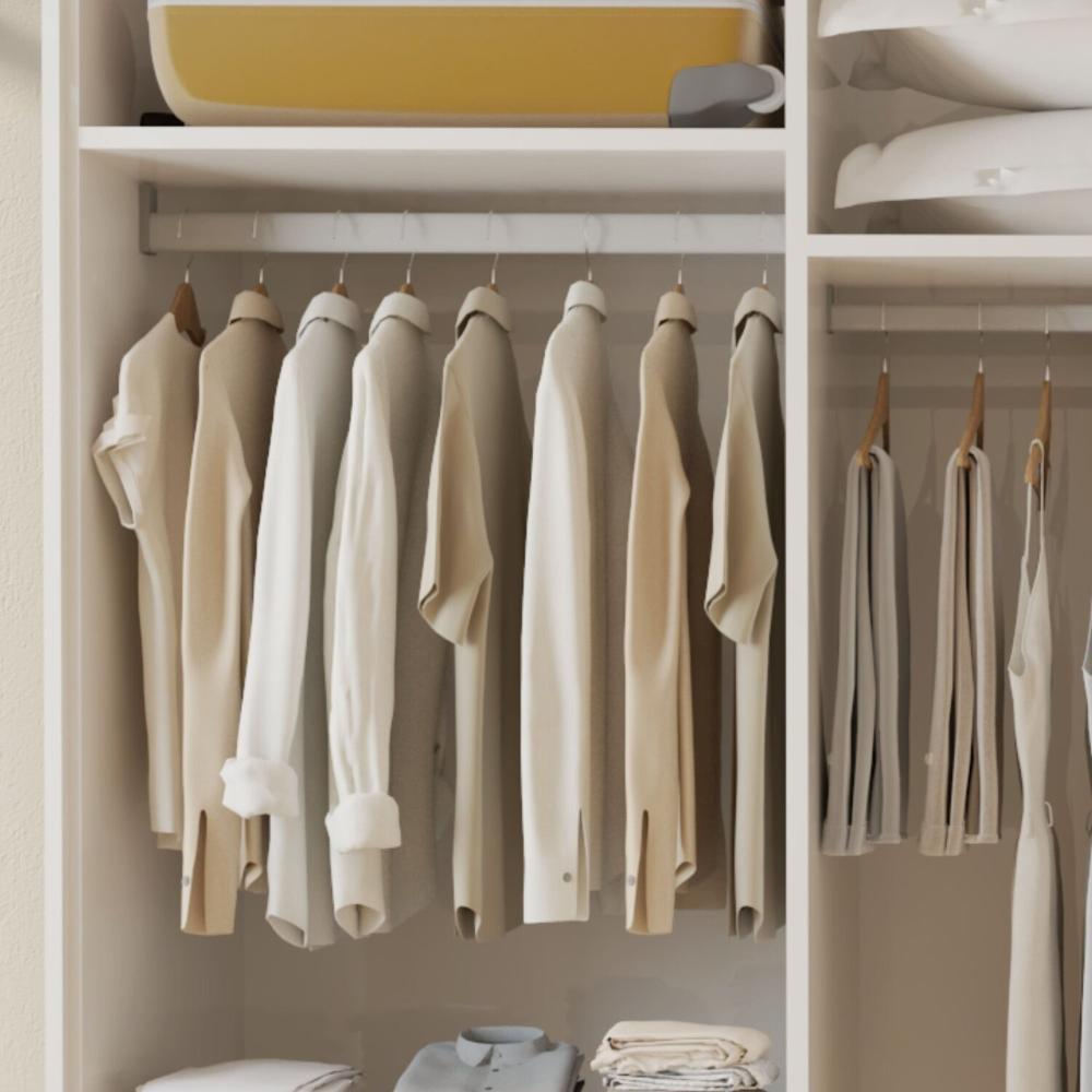Closet Casal sem Portas 4 Gavetas Miami Branco