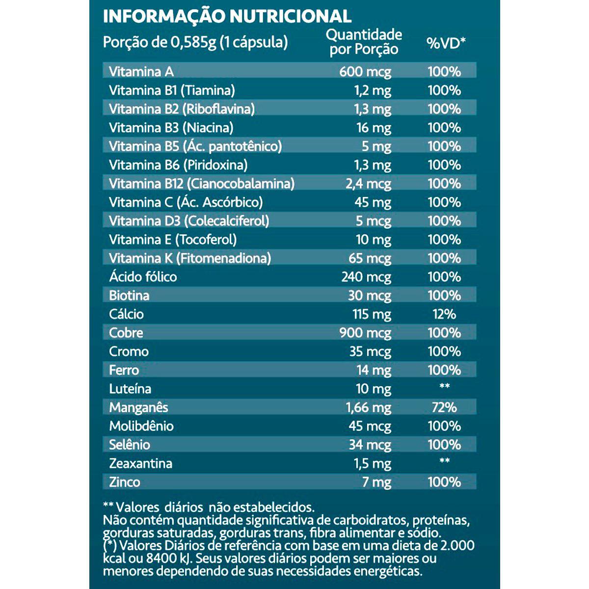 Miniatura Nutricaps Sênior 60 Cápsulas Maxinutri Neutro