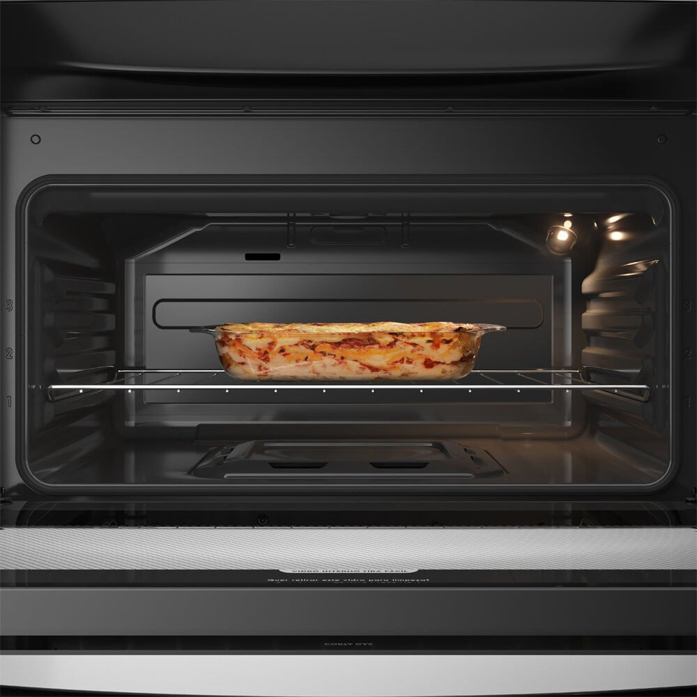 Miniatura Fogão a Gás de Piso 5 Bocas Continental Mesa de Inox FC5IB Branco - Bivolt