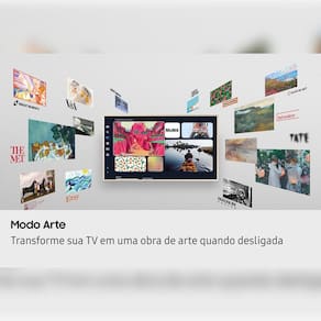 Smart TV 55” QLED 4k Samsung QN55LS03FAGXZD The Frame Vision AI 2025 Modo Arte Antirreflexo