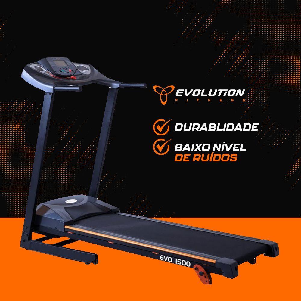 Miniatura Esteira Elétrica Evolution Fitness EVO 1500 - 220V
