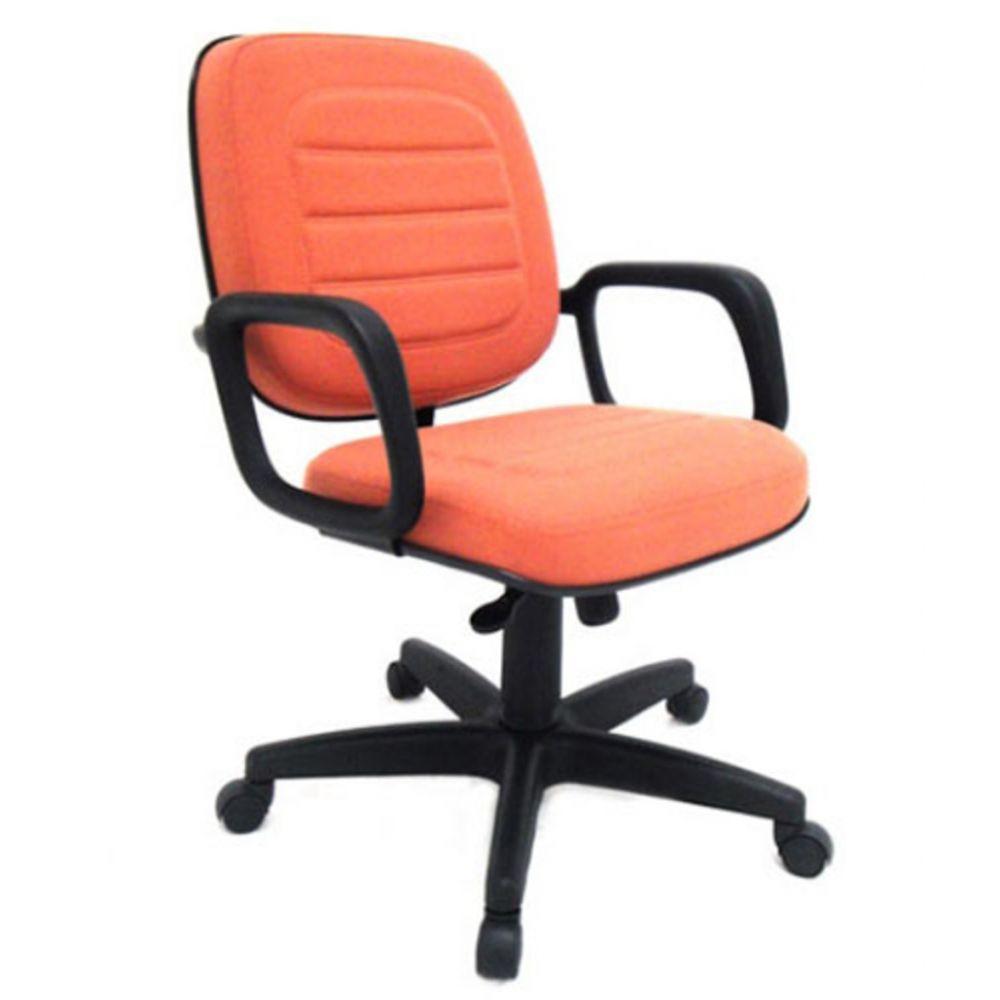 Miniatura Cadeira Para Escritório Para Obesos Até 150kg Laranja