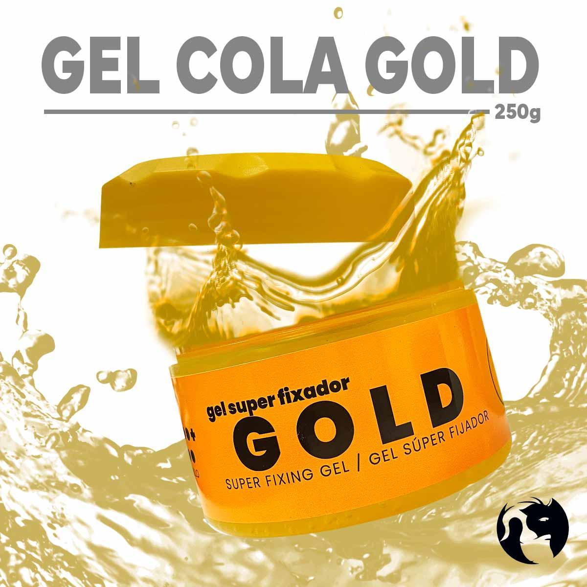 Miniatura Kit 3X Gel Para Cabelo Fixador Gold G11 250G Alfa Looks