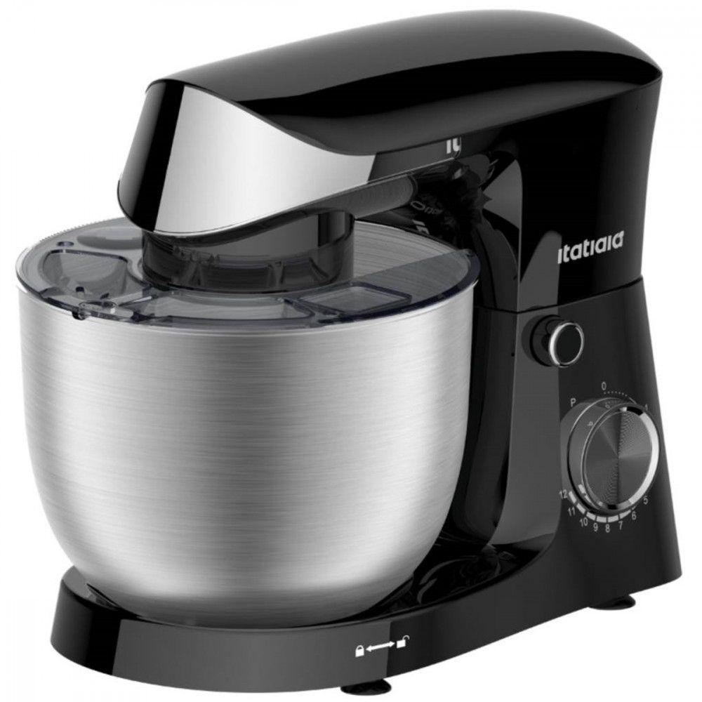 Miniatura Batedeira Itatiaia Midi Tigela Inox 12 Velocidades Inox/Preto 4,5L 110V