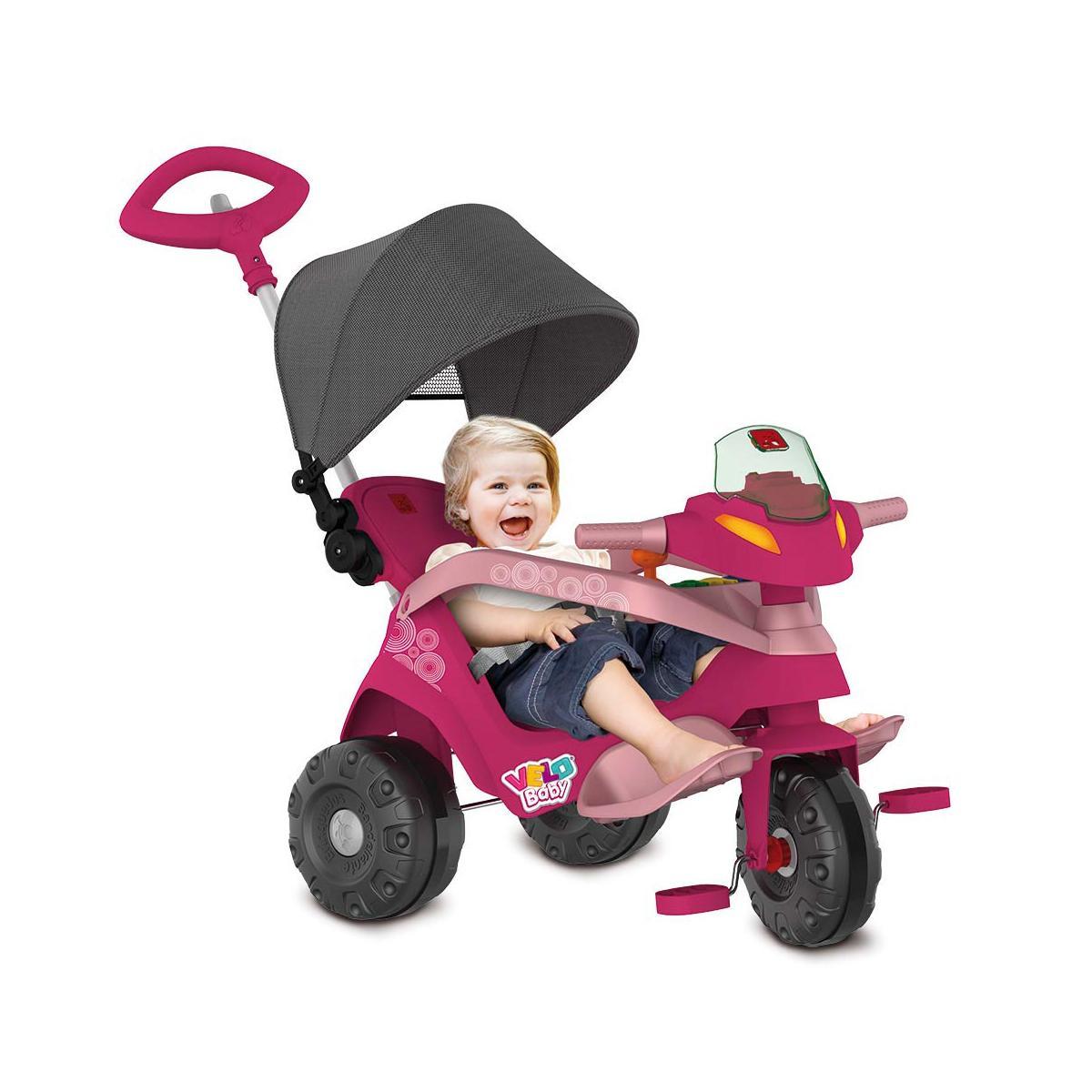Velobaby Reclinável Com Capota Passeio & Pedal