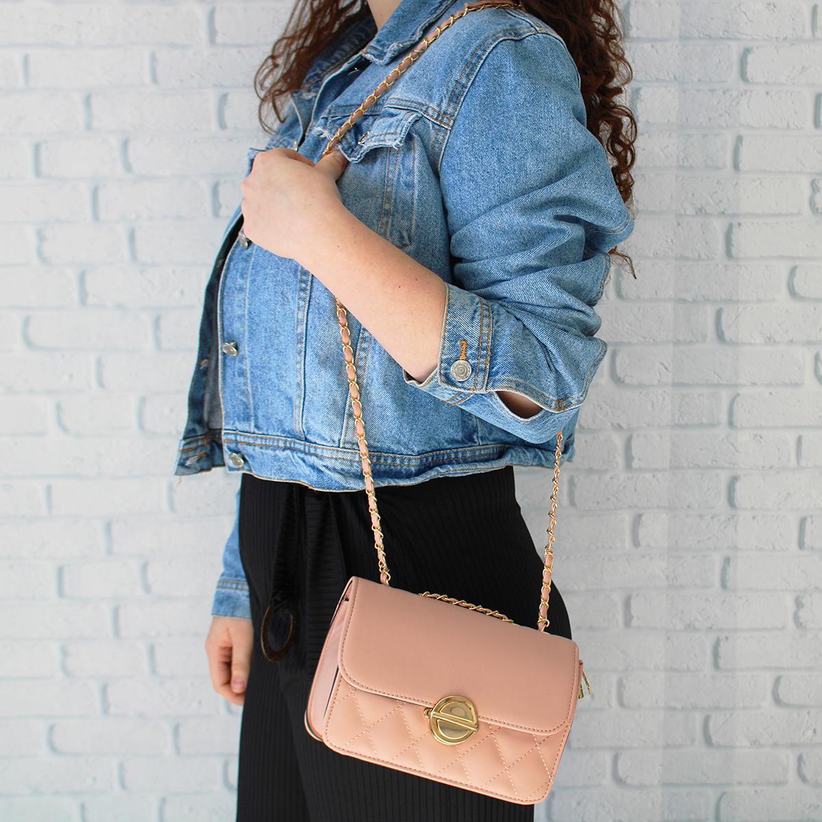 Miniatura Bolsa Transversal Tiracolo Bolsinha Ombro Feminina Corrente